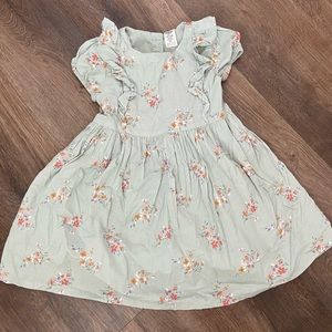 Toddler girl Sage Floral dress